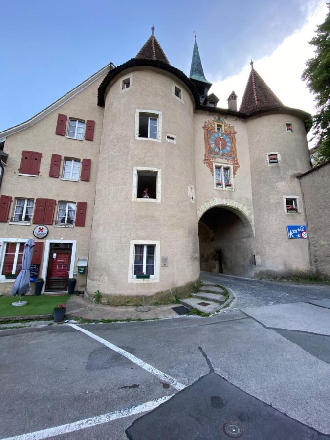 Vivez Un Conte De Fee Dans La Piece Ronde D'Une Tour Medievale Porrentruy Dış mekan fotoğraf